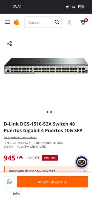 Switch D-Link DGS-1510-52X