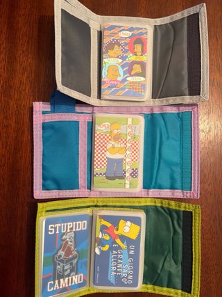 3 Portafogli Vintage The Simpsons