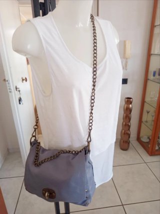 Borsa Artigianale Vera Pelle Lilla