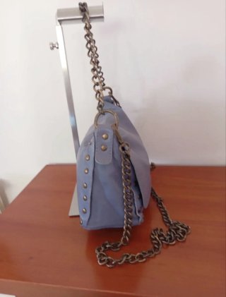 Borsa Artigianale Vera Pelle Lilla