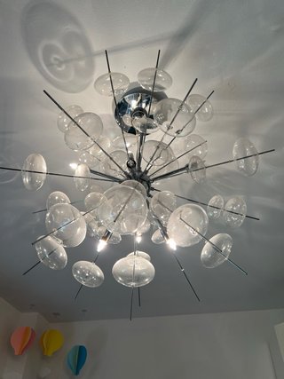 Lámpara de techo diseño cristal