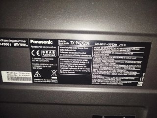 Televisor Plasma Panasonic Negro
