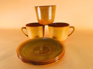 Tazas Cafe Arcopal Volcano Vintage Set 3