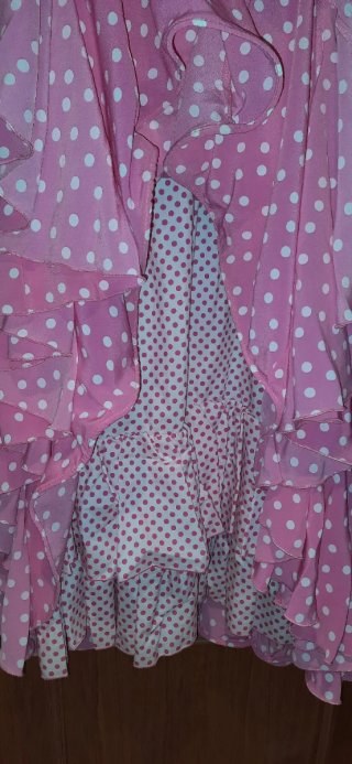 Vestido Sevillana Lunares Talla 36
