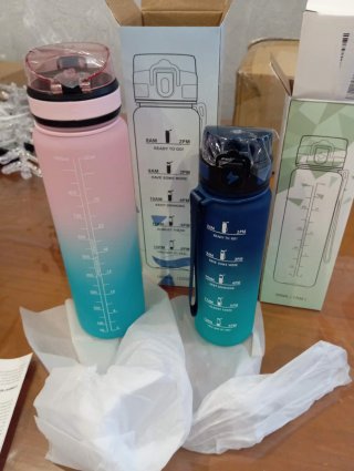 2 Botellas de Agua 1000ml + 500ml SIN USAR
