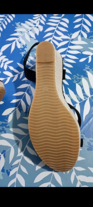 Sandalias de terciopelo negras mujer