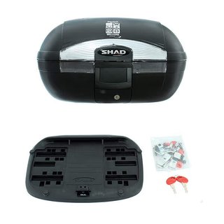 Baúl Moto SH45 45L Casco Modular Negro