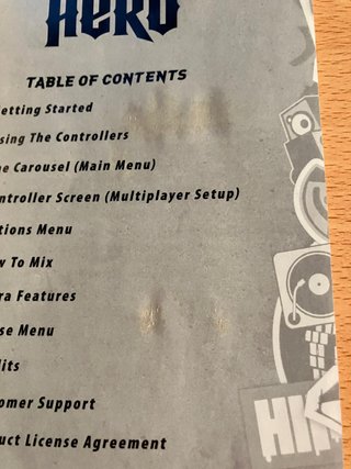 Manual DJ Hero PS2 PS3 Activision