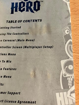 Manual DJ Hero PS2 PS3 Activision