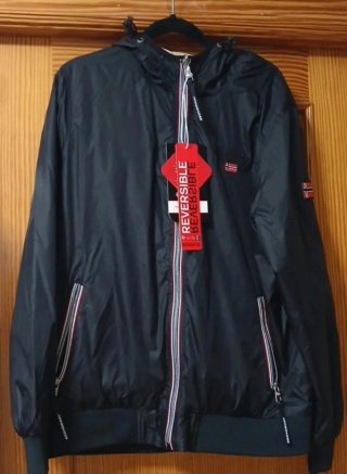 Chaqueta Geographical Norway Reversible Negra Tall