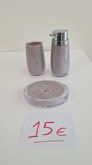 Jabonera y Vaso para Baño