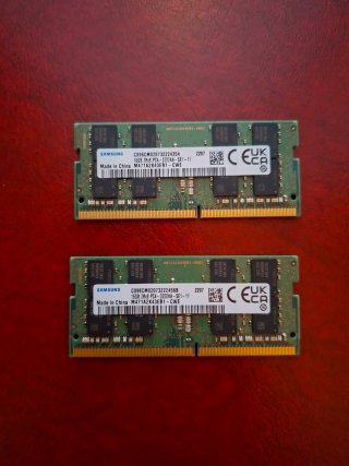 2x 16GB DDR4 SODIMM 3200MHz Samsung