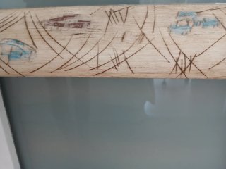 Gran marco de madera grande decorado