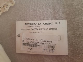 Traje ceremonia bebé y capota