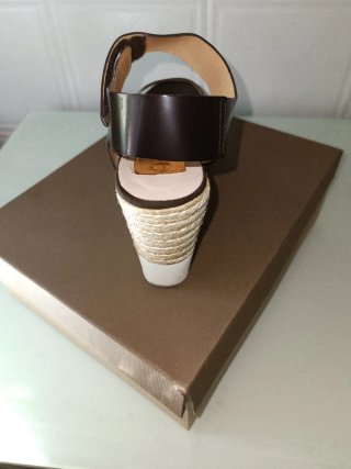 Sandalias Kanna Mujer Cuña Piel Serpiente