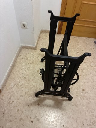 Patas Máquina Coser Singer Metal Negra