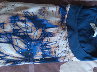 Camiseta manga larga estampada