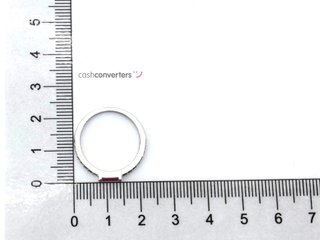 sortija plata 925mm con piedra con circonita