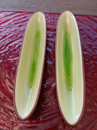 2 Ciotole Barchetta per Antipasti in Ceramica