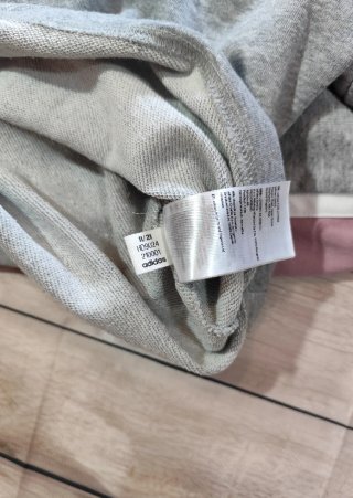 Sudadera Adidas Crop Rosa Gris Mujer Talla L