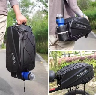 Mochila Portaequipaje Bicicleta Negra
