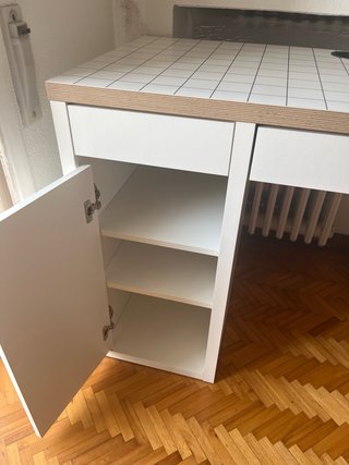 Escritorio Ikea Blanco y Madera