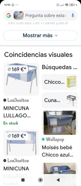 Cuna colecho Chicco azul