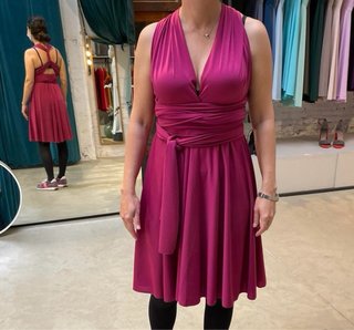 Vestido Multiposición Fucsia Talla Única