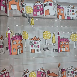 Barra cortina infantil con flores y regalo cortina