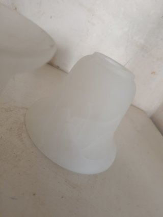 Lote 3 tulipas cristal blanco marmoleado