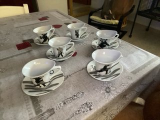 Set 6 Tazzine Caffè Tango Porcellana