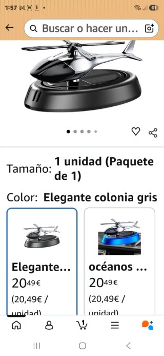 Helicóptero Difusor Coche Solar con el sol se muev