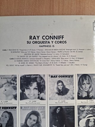 Disco vinilo Ray Conniff – Happiness Is (1974)