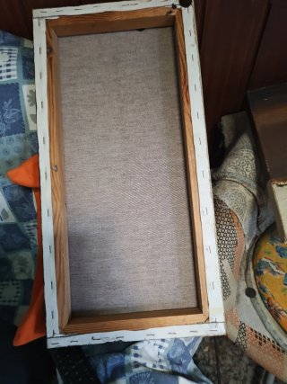 Óleo en relieve, 2 piezas en tela muy buena