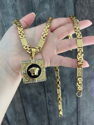 Set Gioielli Versace Placcato Oro