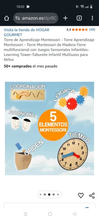 Torre di apprendimento Montessori per bambini
