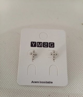 Pendientes R&M Rojo y Plateado