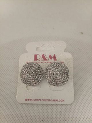 Pendientes R&M Rojo y Plateado