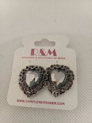 Pendientes R&M Rojo y Plateado
