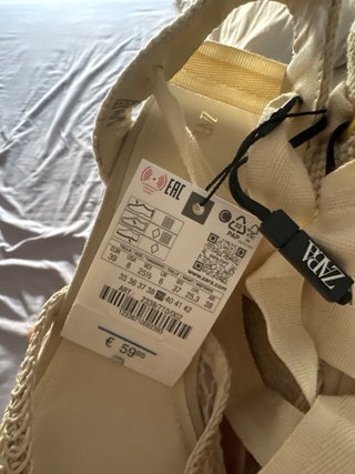 Esparteñas Zara Talla 39 Beige