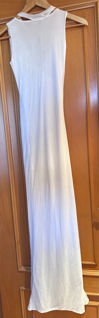 Vestido largo blanco PrettyLittleThing Talla XS