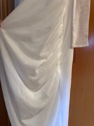 Vestido largo blanco PrettyLittleThing Talla XS