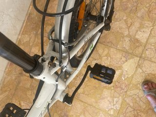 Bicicleta Plegable Blanca