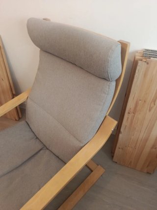 Butaca Ikea Madera Beige, poang. Nuevo vale 89.