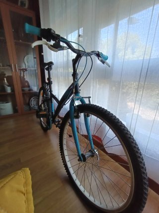 Bicicleta montaña azul