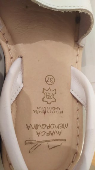 Menorquinas Blancas Talla 37