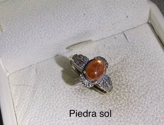 Anillos minerales plata925 Ajustables elige
