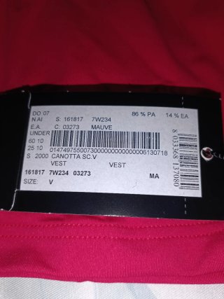 Top tirantes Emporio Armani rojo