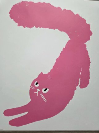 Láminas Ikea Gatos y Mujer Botas Rojas