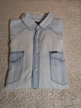 Camisa Zara Negra Hombre Talla M